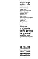 Tapa de Acceso a la justicia como garantía de igualdad