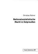 Tapa de Colloquia Baltica, Bd. 7/8: Nationalsozialistische Macht in Ostpreussen