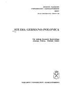 Tapa de Studia Germano-Polonica