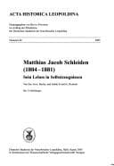 Tapa de Matthias Jacob Schleiden (1804-1881)
