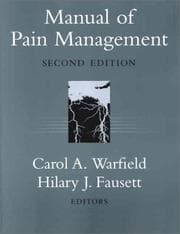 Tapa de Manual of pain management