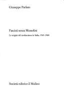 Tapa de Fascisti senza Mussolini