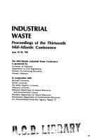 Tapa de Industrial Waste, Mid-Atlantic Conference Proceedings