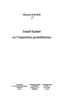 Tapa de Ismaïl Kadaré ou l'inspiration prométhéenne