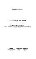 Tapa de La Prusse de 1815 à 1848