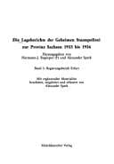 Tapa de Die Lageberichte der Geheimen Staatspolizei zur Provinz Sachsen 1933 bis 1936