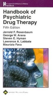Tapa de Handbook of psychiatric drug therapy