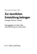 Tapa de Zur räumlichen Entwicklung beitragen