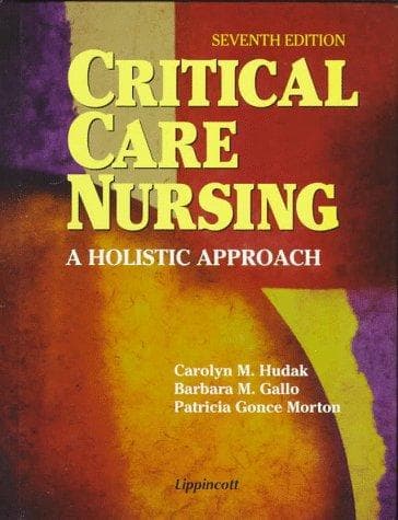 Tapa de Critical care nursing