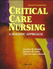 Tapa de Critical care nursing