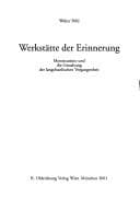 Tapa de Werkstätte der Erinnerung
