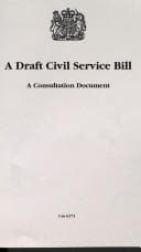 Tapa de Draft Civil Service Bill,A Consultation Document