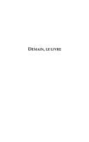 Tapa de Demain, le livre