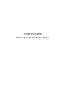 Tapa de Henry Bauchau, une écriture en résistance