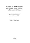 Tapa de Roma in transizione