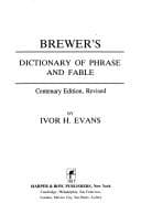 Tapa de Brewer's dictionary of phrase and fable