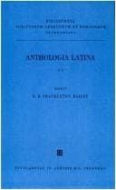 Tapa de Anthologia latina