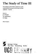 Tapa de The study of time 3