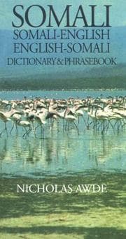 Tapa de ibrahim cali Somali-English, English-Somali dictionary and phrasebook