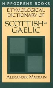 Tapa de Etymological Dictionary of Scottish-Gaelic