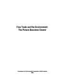Tapa de Free trade and the environment