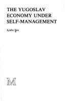 Tapa de The Yugoslav Economy Under Self-management