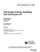 Tapa de SAR image analysis, modeling, and techniques VIII