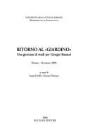 Tapa de Ritorno al "Giardino"