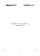 Tapa de The law of geographical indications