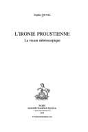 Tapa de L' ironie proustienne