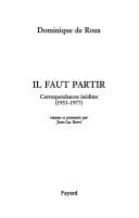 Tapa de Il faut partir