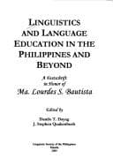 Tapa de Linguistics and language education in the Philippines and beyond