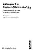 Tapa de Völkermord in Deutsch- Südwestafrika. Der Kolonialkrieg( 1904- 1908) in Namibia und seine Folgen.
