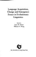Tapa de Language acquisition, change and emergence