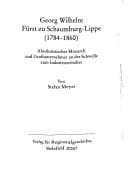 Tapa de Georg Wilhelm Fürst zu Schaumburg-Lippe (1784-1860)