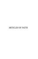 Tapa de Articles of faith