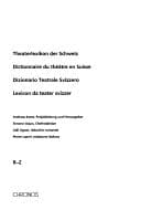 Tapa de Theaterlexikon der Schweiz =