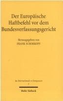 Tapa de Der Europäische Haftbefehl vor dem Bundesverfassungsgericht