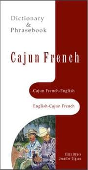 Tapa de Cajun French-English, English-Cajun French dictionary & phrasebook