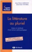 Tapa de La littérature au pluriel