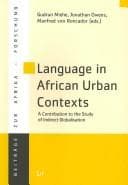 Tapa de Language in African urban contexts
