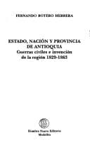 Tapa de Estado, nación y provincia de Antioquia