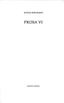 Tapa de Prosa