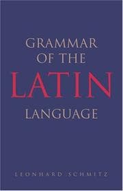 Tapa de Grammar of the Latin language