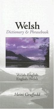 Tapa de Welsh-English/English-Welsh dictionary & phrasebook