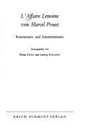 Tapa de L'Affaire Lemoine von Marcel Proust