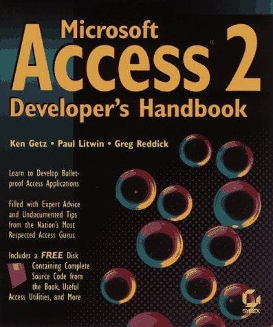 Tapa de Microsoft Access 2 developer's handbook