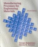 Tapa de Manufacturing processes for engineering materials