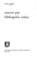 Tapa de Octavio Paz, bibliografía crítica