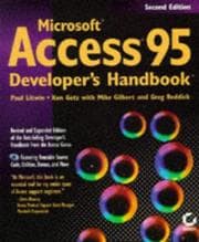 Tapa de Microsoft Access 95 developer's handbook